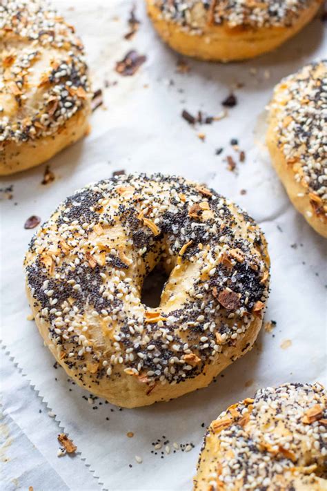 cooking bagels from scratch.